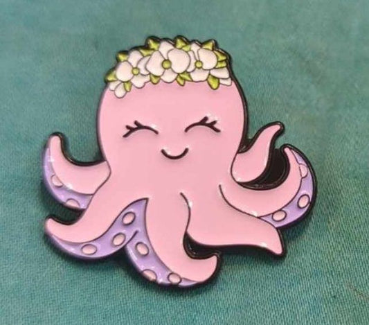 octopus cute pink 5X