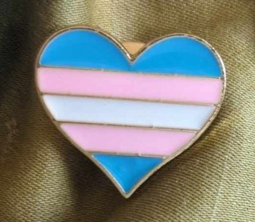 Pride trans heart BK