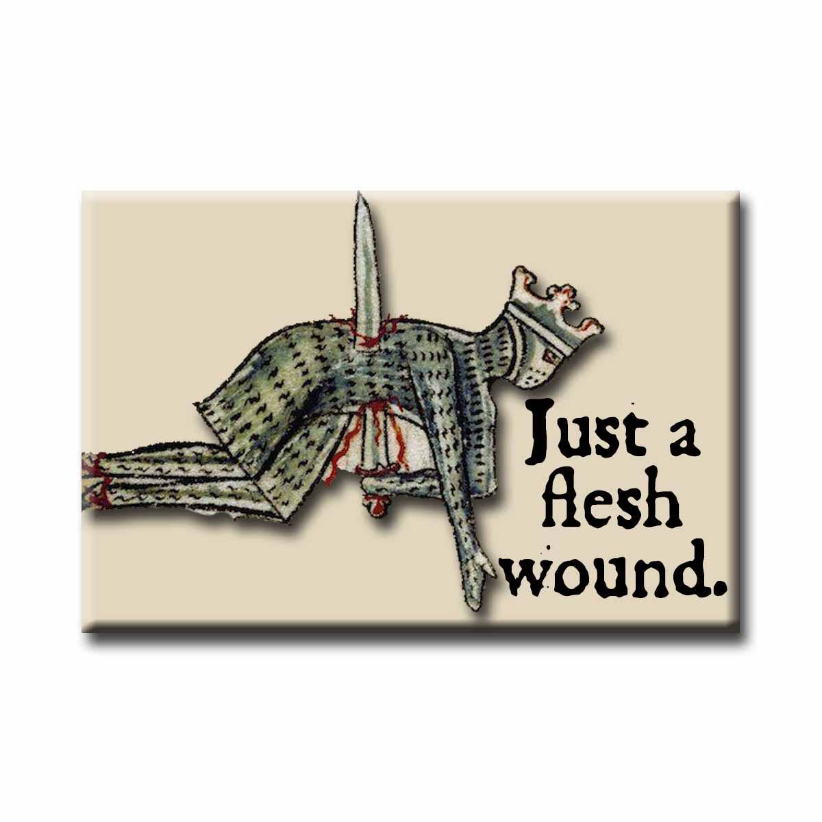 Medieval Marginalia Flesh Wound Refrigerator Magnet