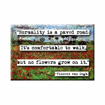 Vincent Van Gogh Normality Quote Magnet