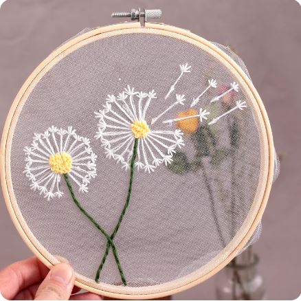 Class: Embroidery Basics - Floating Dandelion Embroidery