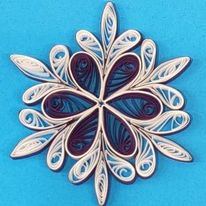 Class: Paper Quilling - Blue & White Snowflake - Holiday Prep 2 part