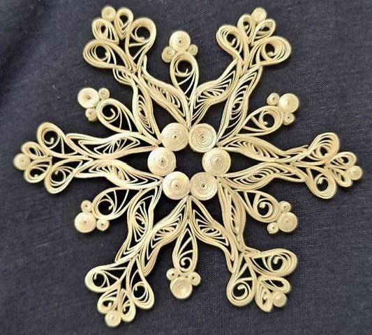 Class: Paper Quilling - Fancy White Snowflake