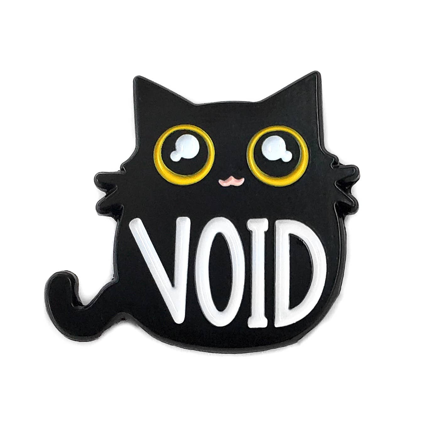 Void Black Cat Enamel Pin