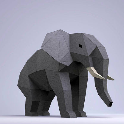 Elephants Origami Model PaperCraft Kit