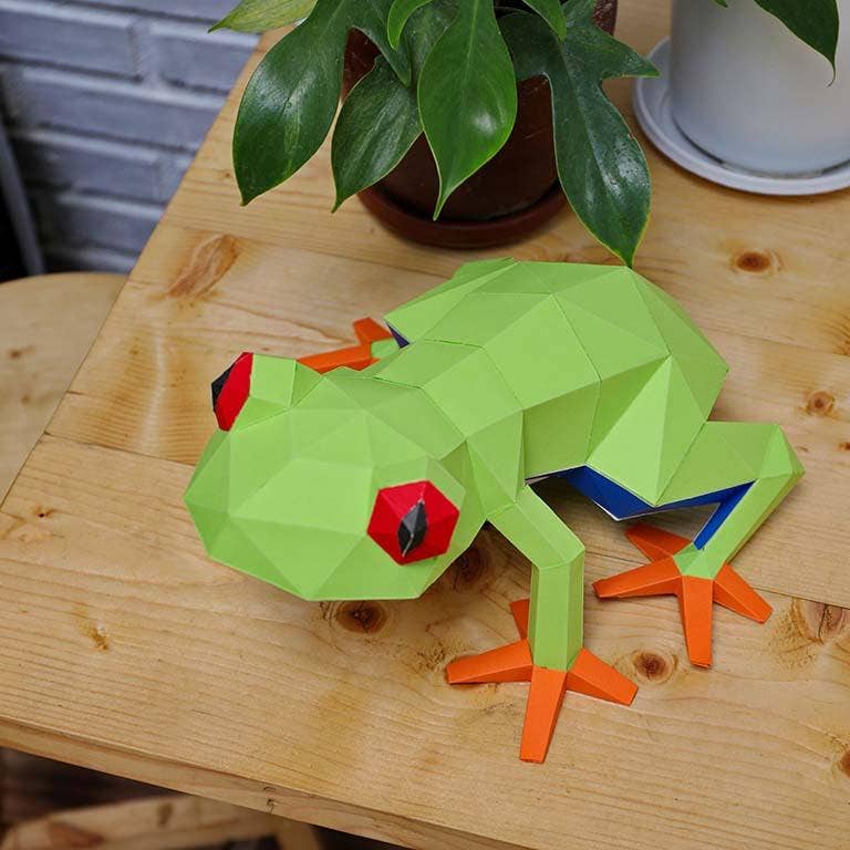 Frog 3D Unique Table Lamps Origami Model