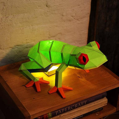 Frog 3D Unique Table Lamps Origami Model