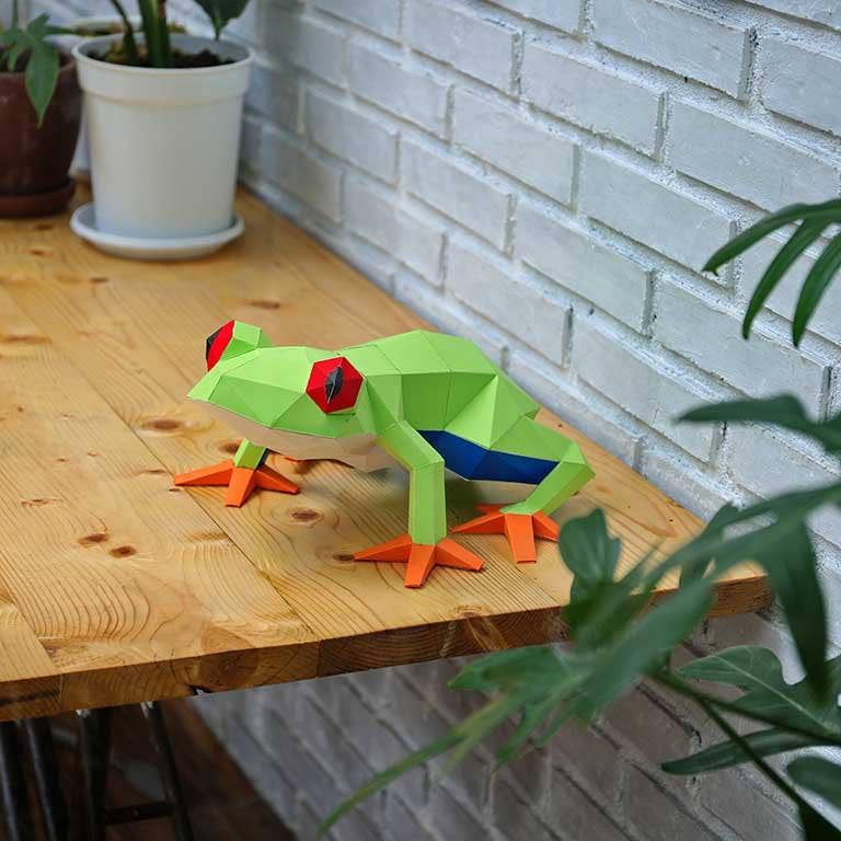 Frog 3D Unique Table Lamps Origami Model