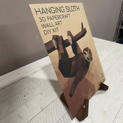 Hanging Sloth 3D PaperCraft Origami Wall Art