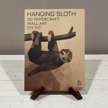 Hanging Sloth 3D PaperCraft Origami Wall Art